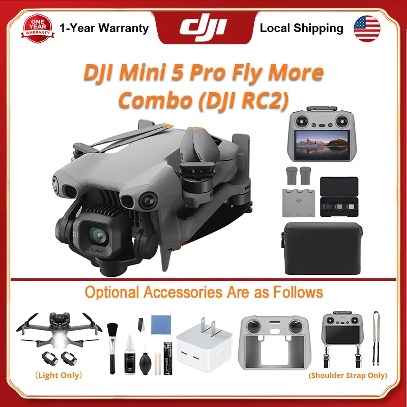 DJI Mini 5 Pro Fly Combo Drone - Drone Kit Build Yourself recension och pris